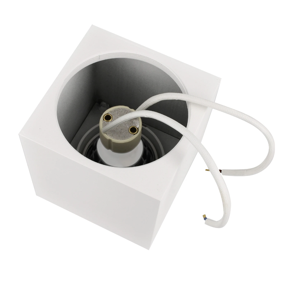 Miniatuur van Yphix opbouwspot kantelbaar enkel vierkant wit GU10 (50114824)