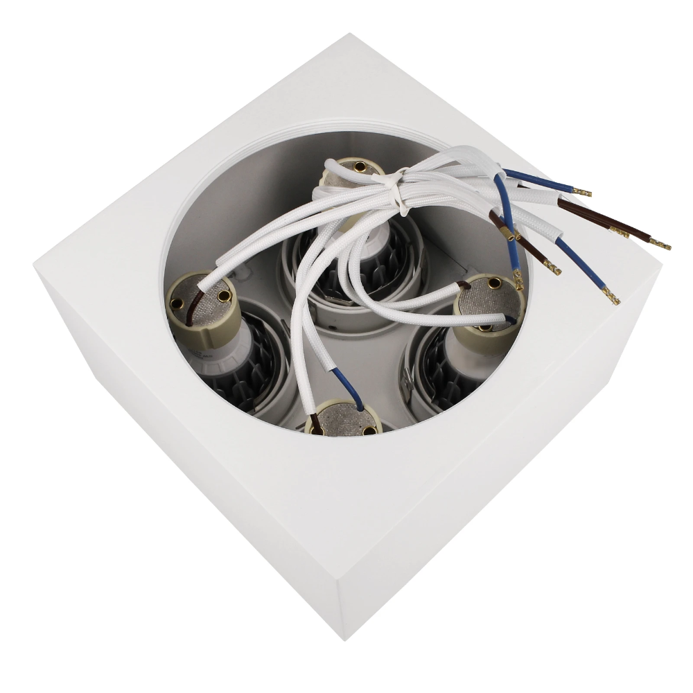 Miniatuur van Yphix opbouwspot kantelbaar carré vierkant wit GU10 (50114830)