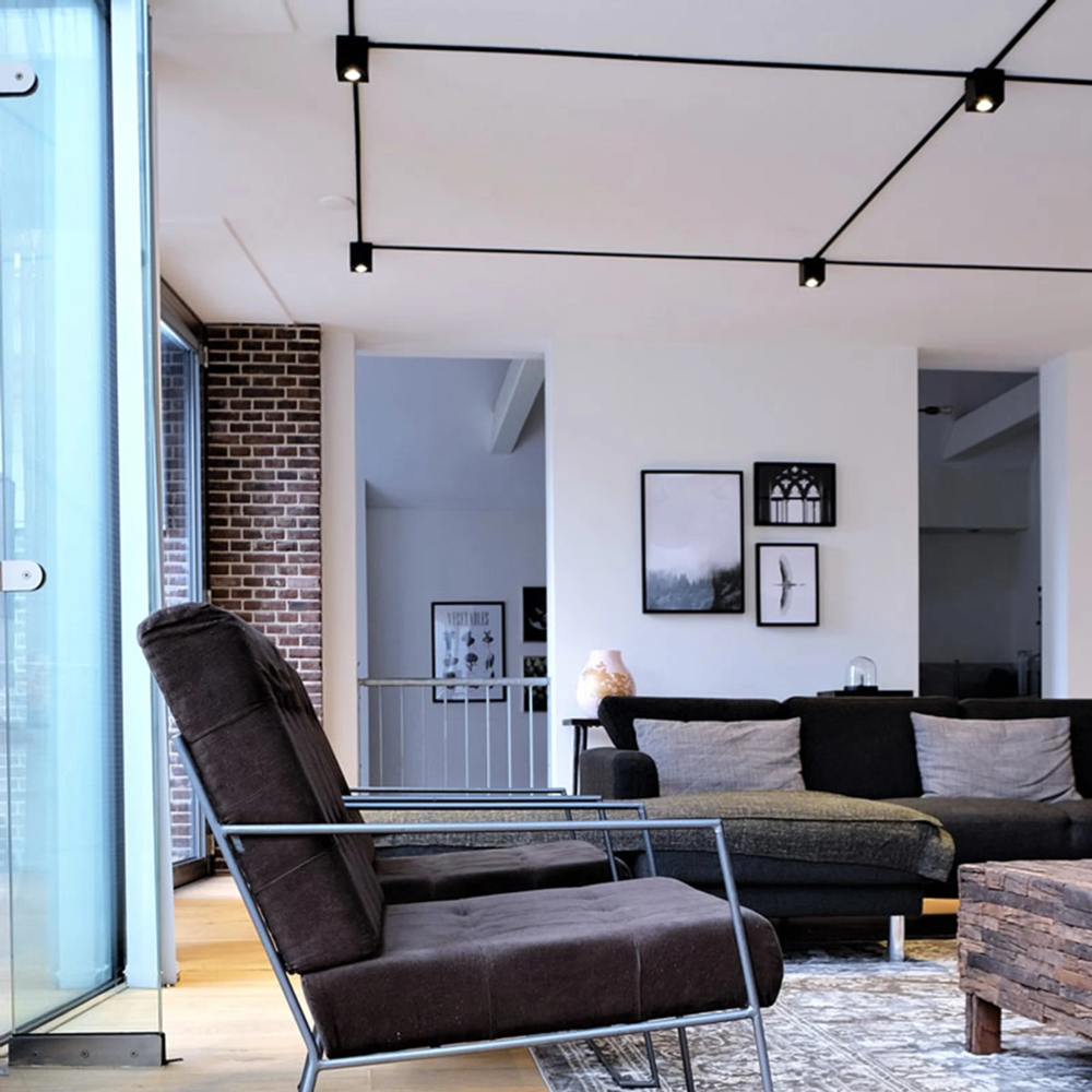 Miniatuur van Yphix opbouwspot kantelbaar enkel vierkant zwart GU10 (50114854)