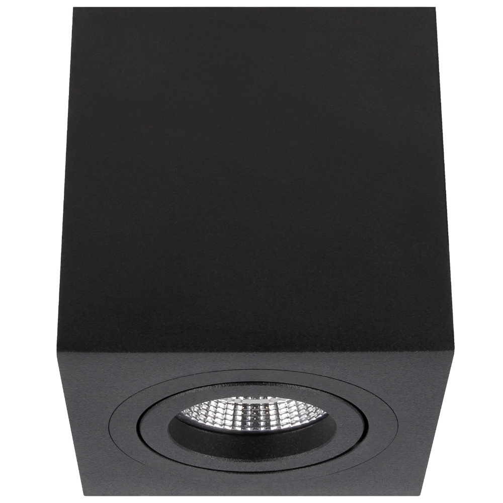 Miniatuur van Yphix opbouwspot kantelbaar enkel vierkant zwart GU10 (50114854)