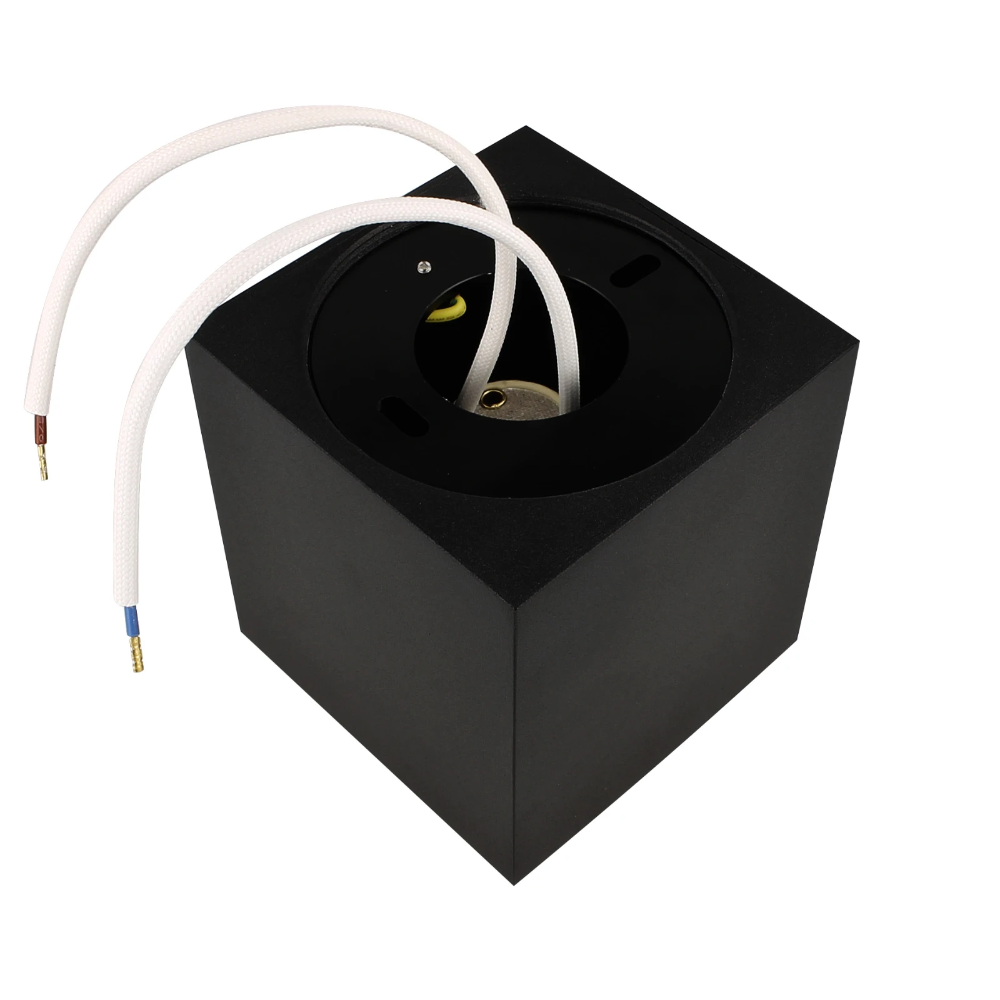 Miniatuur van Yphix opbouwspot kantelbaar enkel vierkant zwart GU10 (50114854)