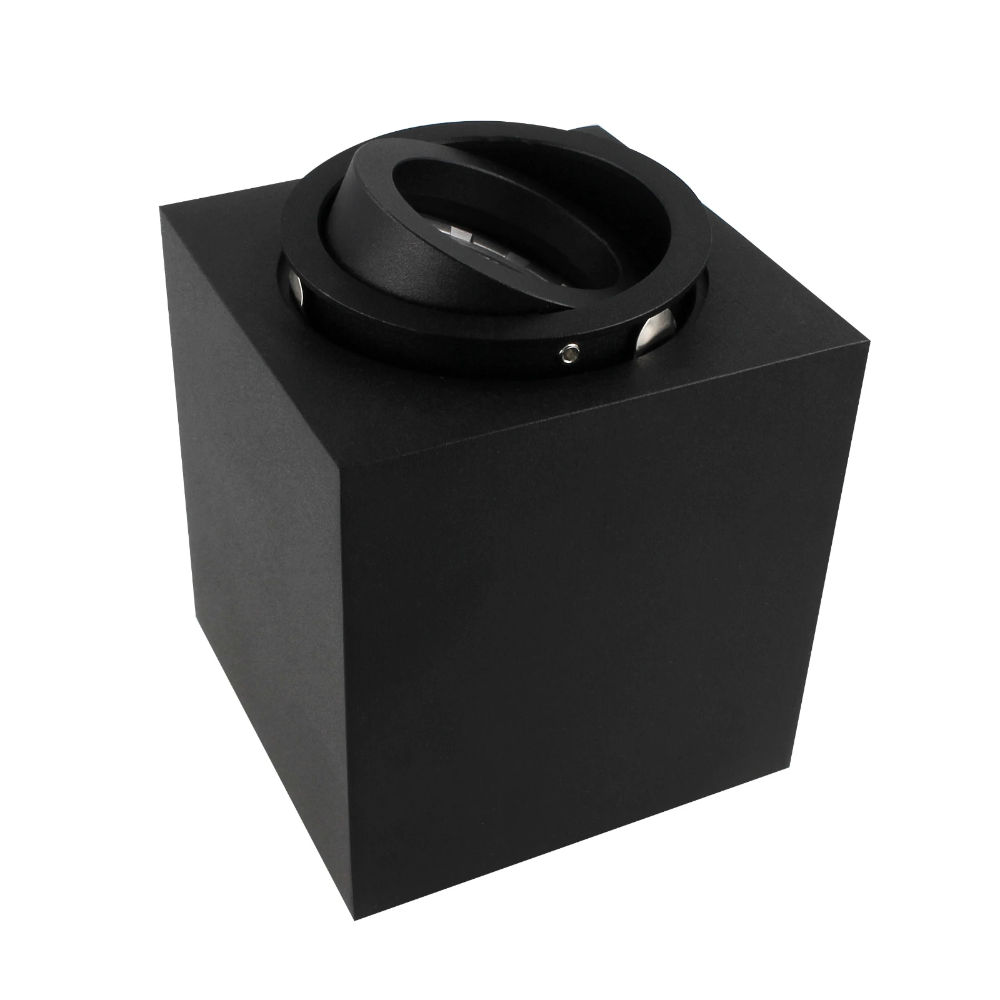 Miniatuur van Yphix opbouwspot kantelbaar enkel vierkant zwart GU10 (50114854)