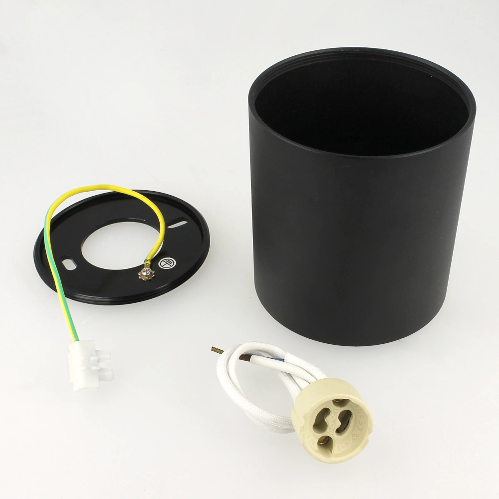 Miniatuur van Yphix opbouwspot kantelbaar enkel rond zwart GU10 (50114852)