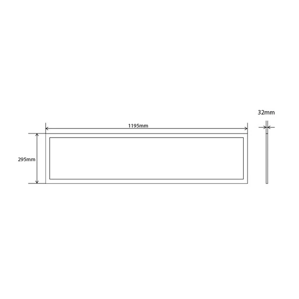 Miniatuur van INTERLight LED paneel 120x30cm 30W 3940lm CCT UGR 22 incl. driver (IL-PN195)
