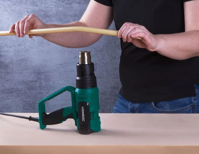 Miniatuur van VONROC heteluchtpistool met LCD display 50°C - 650°C 2000W 230V (HA502AC)