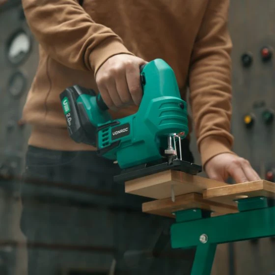 Miniatuur van VONROC accu decoupeerzaag met 3 pendelstanden 0-45° VPOWER 20V - body zonder accu en lader (JS501DC)