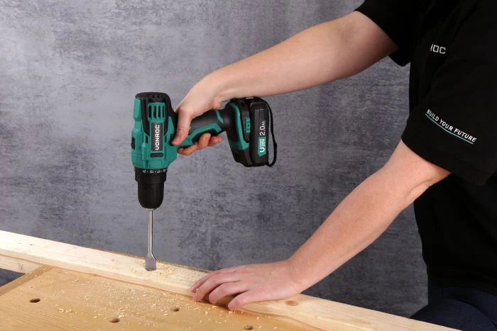 Miniatuur van VONROC accuboormachine set compleet met 2,0AH accu en snellader VPOWER 20V (S_CD501DC)