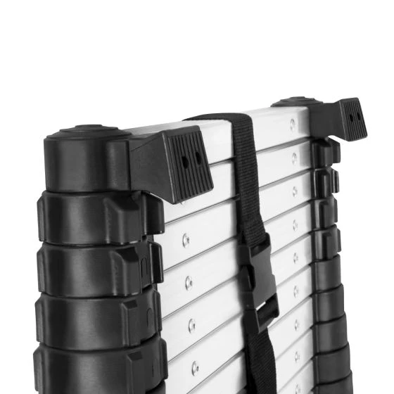 Miniatuur van VONROC telescoopladder PRO met softclose en dwarsbalk 3,8m (werkhoogte 4,4m) (TL505XX)