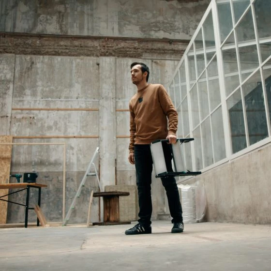 Miniatuur van VONROC dubbele trap PRO 2 treden antislip max 150kg 43cm (SL502XX)