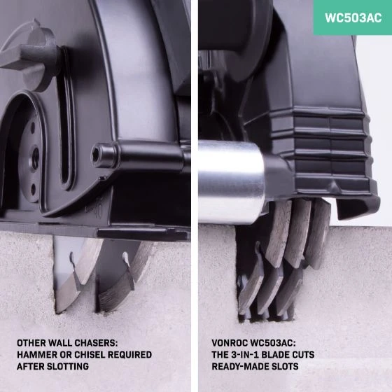 Miniatuur van VONROC 3-in-1 diamantzaagblad 150mm sleufbreedte 30mm as 22.2mm voor WC503AC (WC802AA)