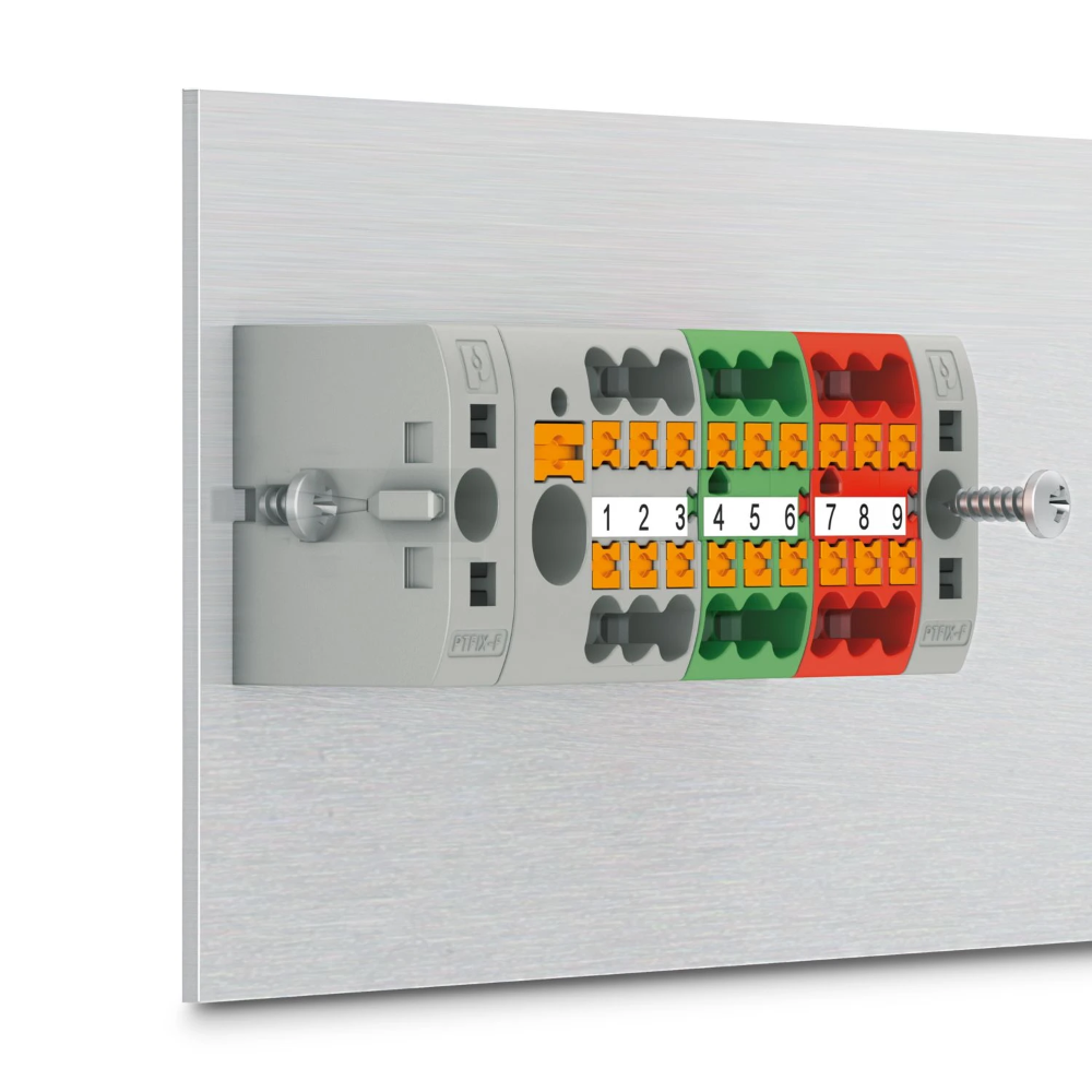 Miniatuur van Phoenix Contact rijgklem met push-in aansluiting 19-draads 2.5mm2 - grijs (PTFIX 6/18X2,5 GY)