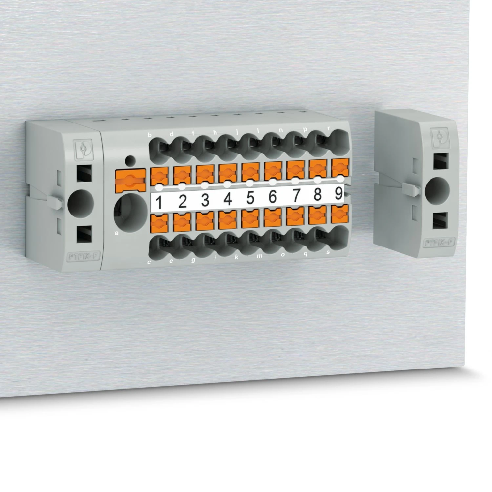 Miniatuur van Phoenix Contact rijgklem met push-in aansluiting 13-draads 2.5mm2 - blauw (PTFIX 6/12X2,5-NS35 BU)