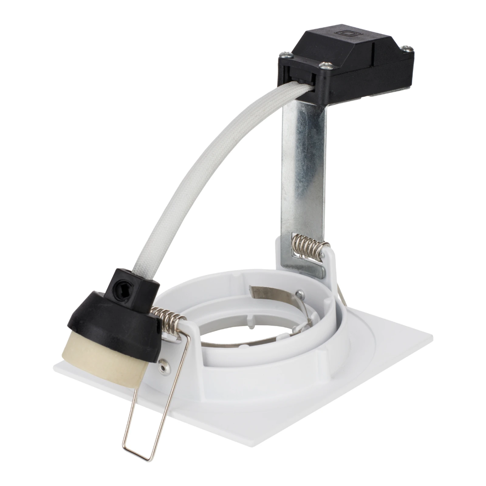 Miniatuur van Bailey inbouwspot vierkant kantelbaar wit GU10 zaagmaat Ø80mm - diameter 93mm (146076)