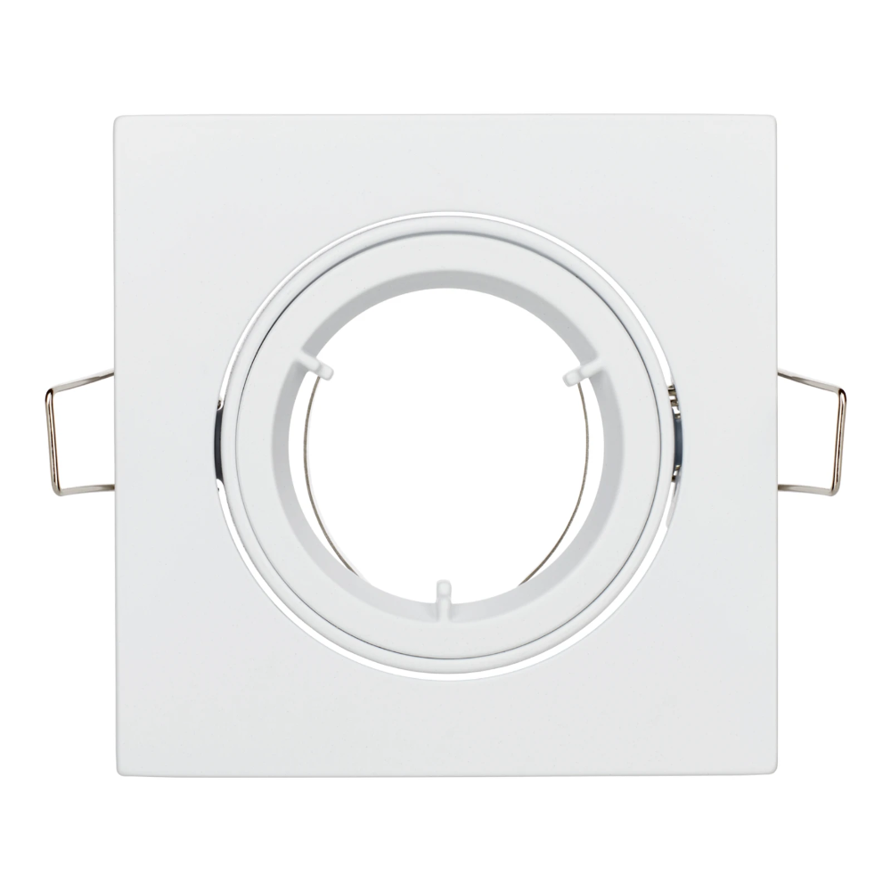 Miniatuur van Bailey inbouwspot vierkant kantelbaar wit GU10 zaagmaat Ø80mm - diameter 93mm (146076)