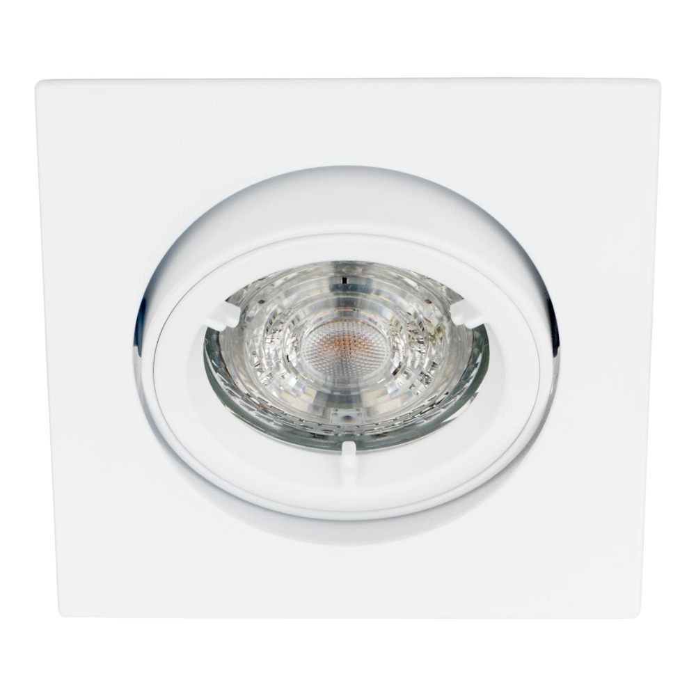 Miniatuur van Bailey inbouwspot vierkant kantelbaar wit GU10 zaagmaat Ø80mm - diameter 93mm (146076)