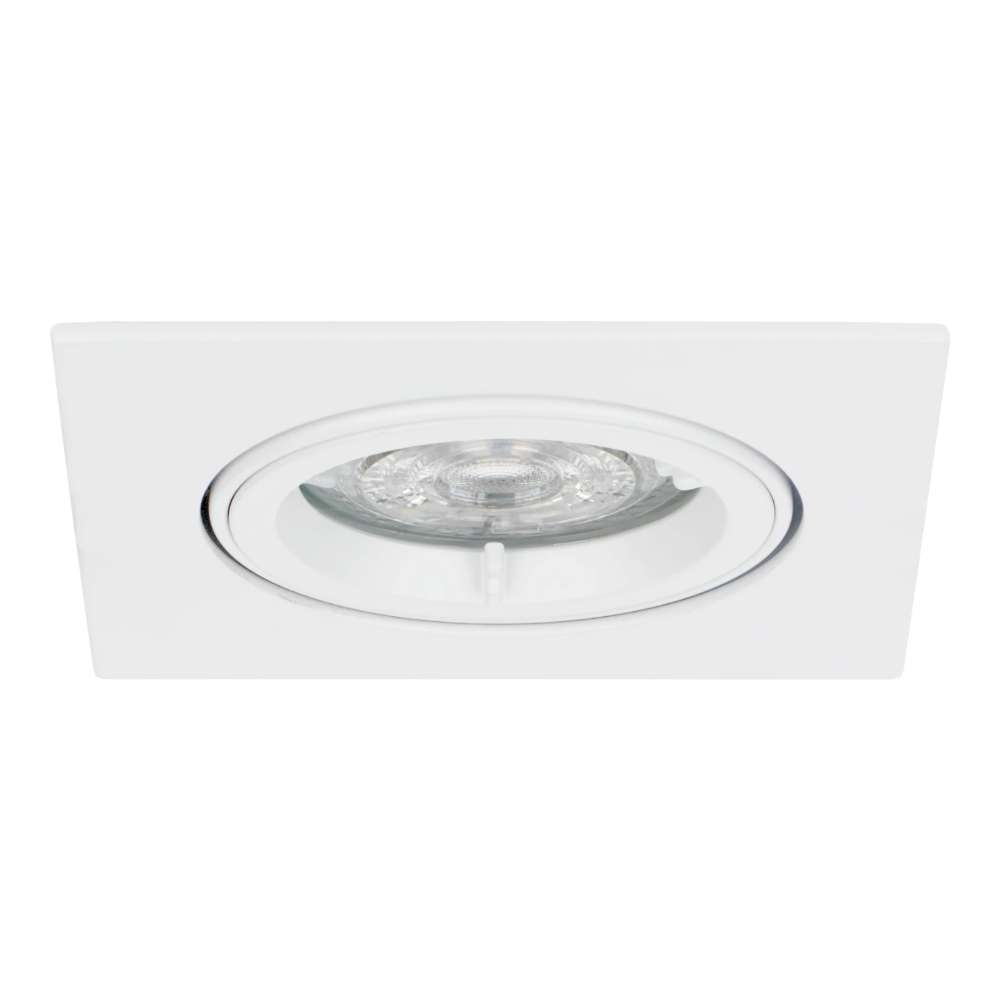 Miniatuur van Bailey inbouwspot vierkant kantelbaar wit GU10 zaagmaat Ø80mm - diameter 93mm (146076)