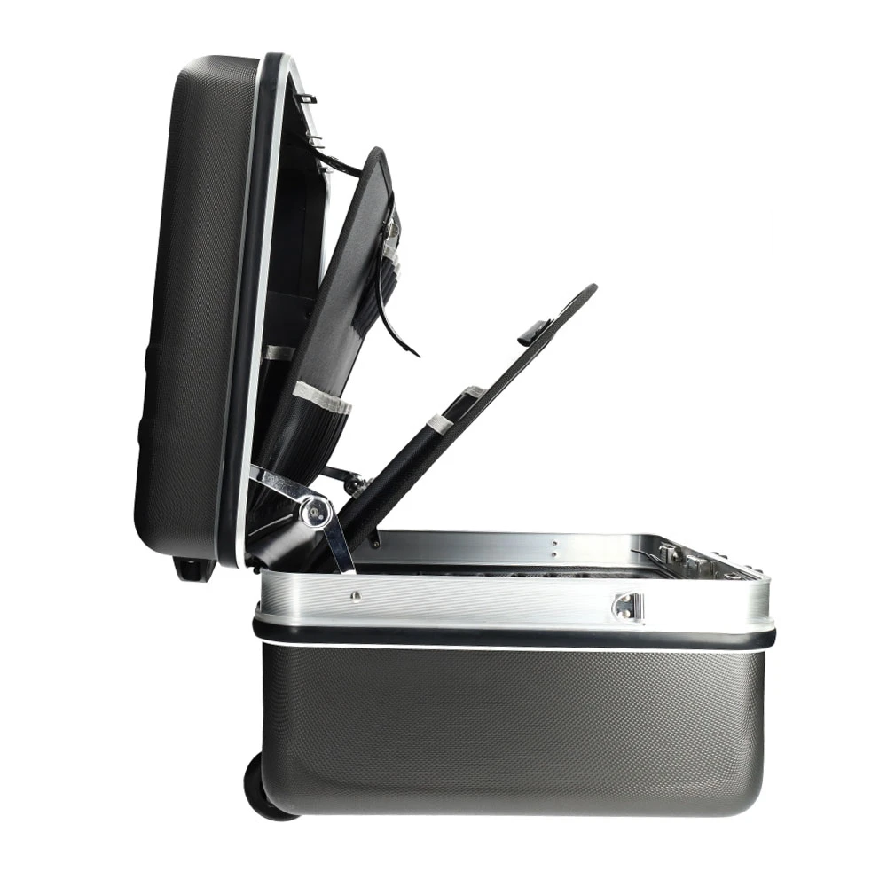 Miniatuur van EMhub gereedschapskoffer trolley Profi hardshell ABS slagvast 500x380x250mm voor circa 43 tools (4089905)