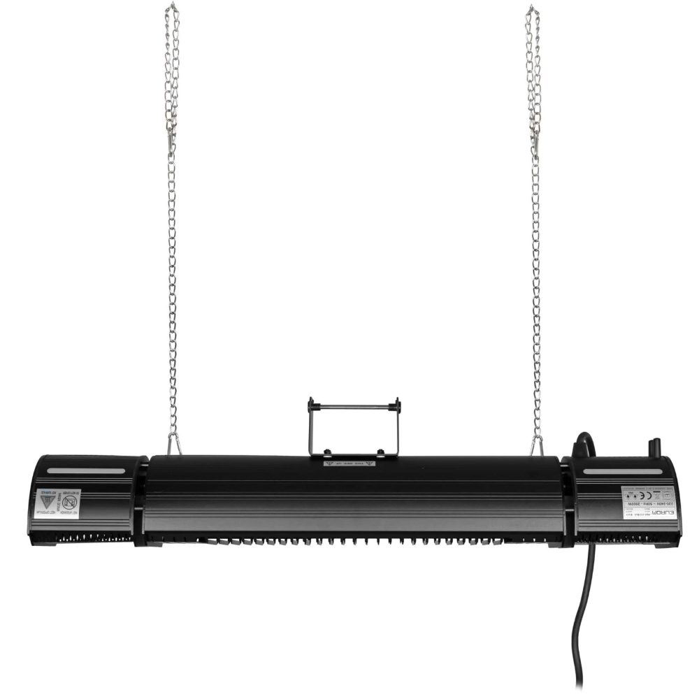 Miniatuur van Eurom elektrische terrasverwarming 2000W te bedienen met app IP65 - zwart (334579)