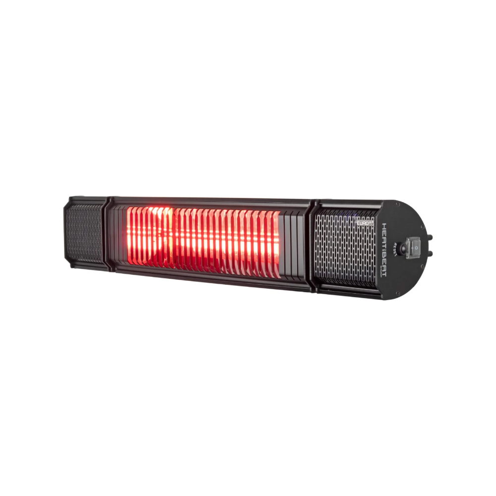 Miniatuur van Eurom elektrische terrasverwarming 2000W te bedienen met app IP65 - zwart (334579)