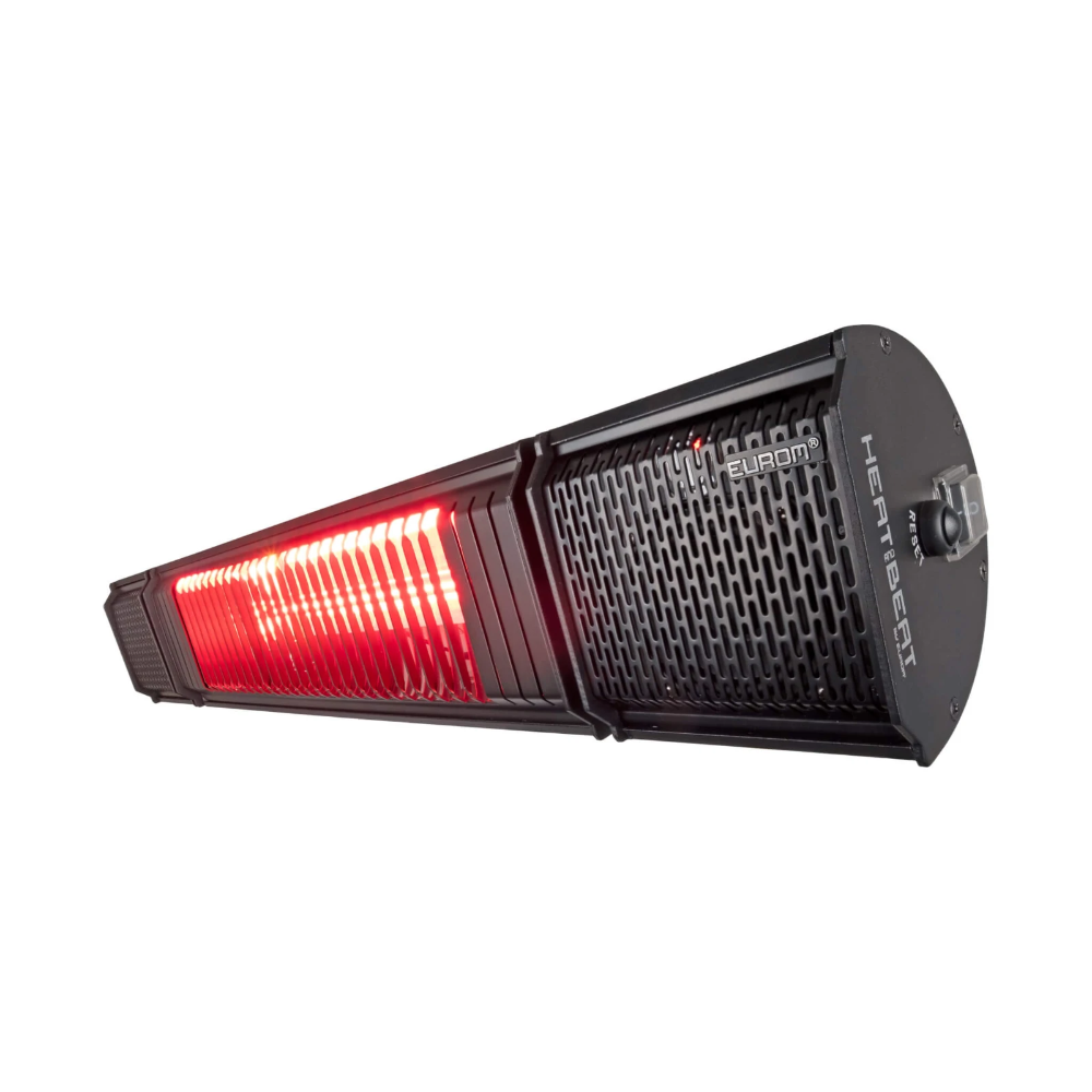 Miniatuur van Eurom elektrische terrasverwarming 2000W te bedienen met app IP65 - zwart (334579)
