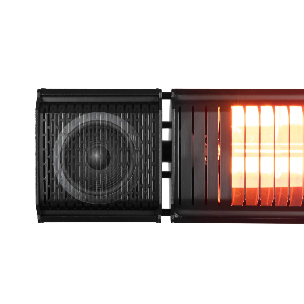Miniatuur van Eurom elektrische terrasverwarming 2000W te bedienen met app IP65 - zwart (334579)