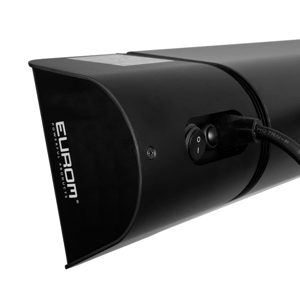 Miniatuur van Eurom elektrische terrasverwarming 2000W met afstandsbediening IP65 - zwart ( 334340)
