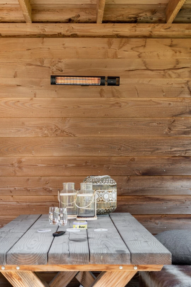 Miniatuur van Eurom elektrische terrasverwarming 1500W met afstandsbediening IP65 - zwart (334890)