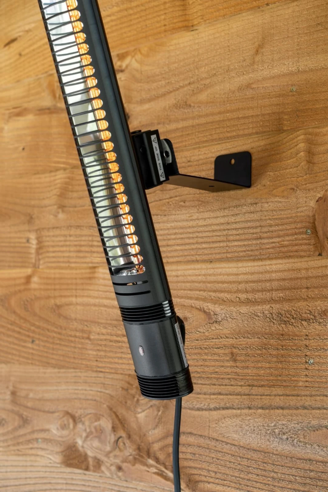 Miniatuur van Eurom elektrische terrasverwarming 1500W met afstandsbediening IP65 - zwart (334890)