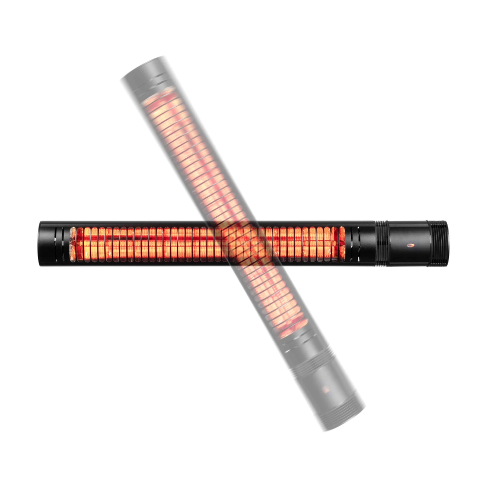 Miniatuur van Eurom elektrische terrasverwarming 2000W met afstandsbediening IP65 - zwart ( 334906)
