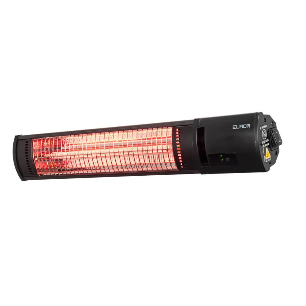 Miniatuur van Eurom elektrische terrasverwarming 1500W met afstandsbediening IP65 - zwart (334425)