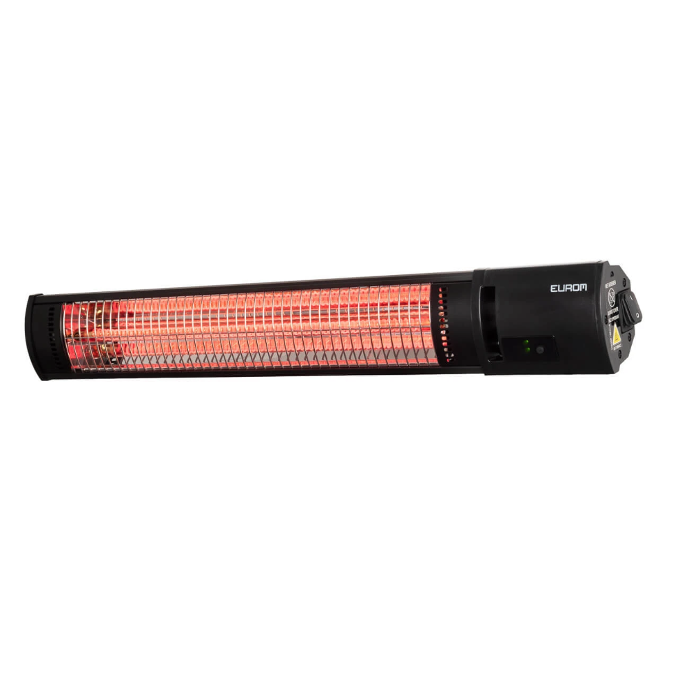 Miniatuur van Eurom elektrische terrasverwarming 2000W met afstandsbediening IP65 - zwart (334432)