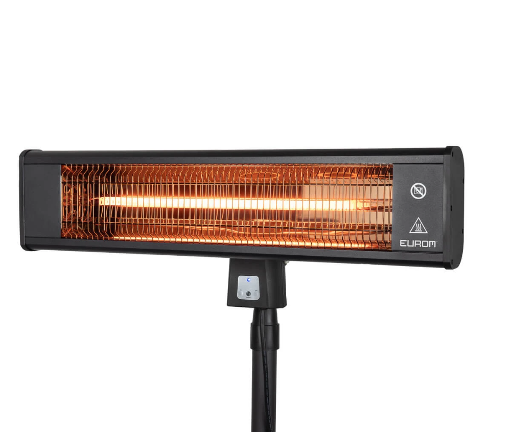 Miniatuur van Eurom elektrische terrasverwarming op statief lengte 189cm IP65 - zwart (333978)