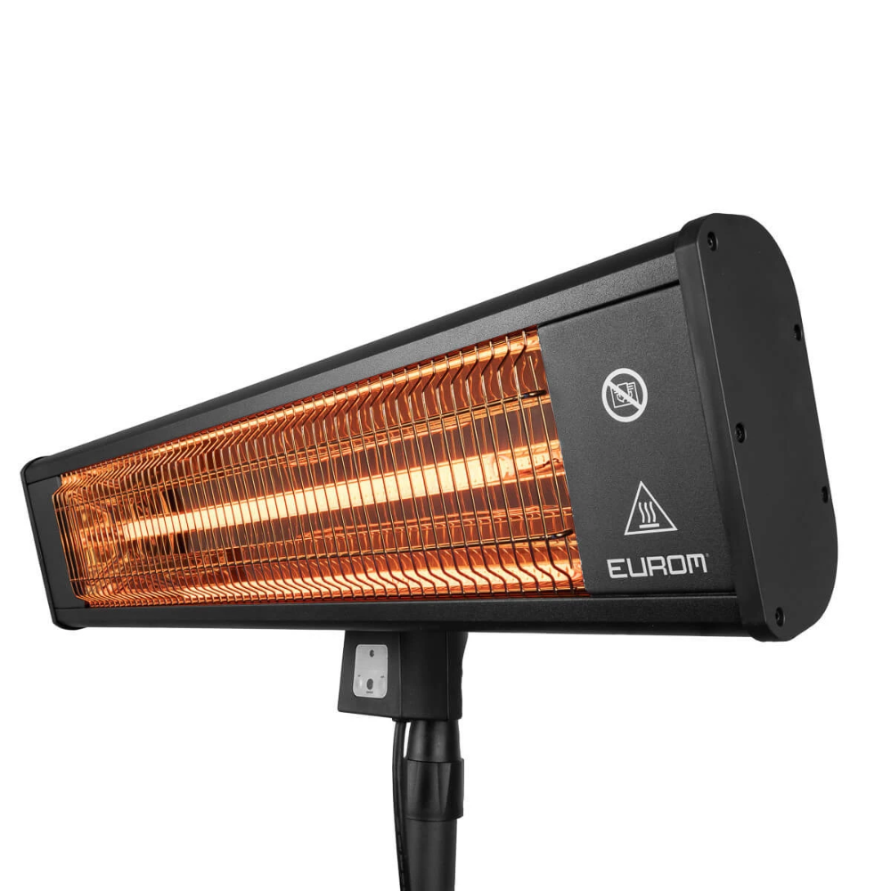 Miniatuur van Eurom elektrische terrasverwarming op statief lengte 189cm IP65 - zwart (333978)