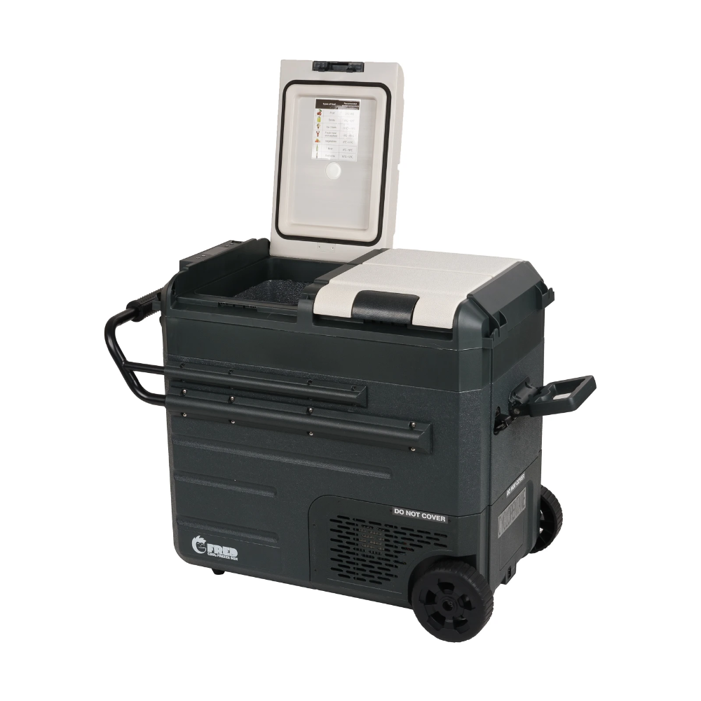 Miniatuur van Eurom Big Fred elektrische koel en vriesbox met 230V en 12/24V adapter inhoud 58 liter met wielen (388060)