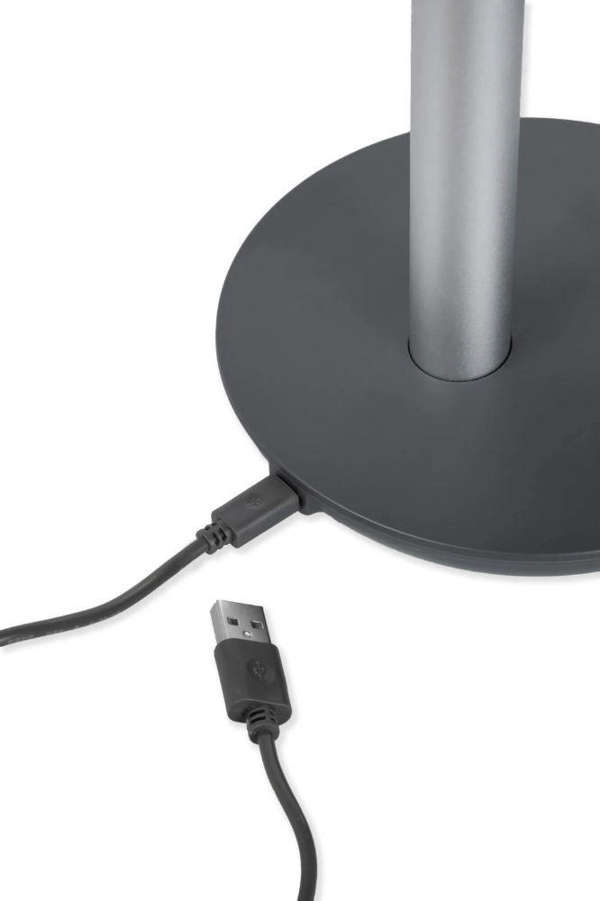 Miniatuur van Eurom draadloze mini ventilator op batterijen 4 standen 27.5 cm - grijs (384659)