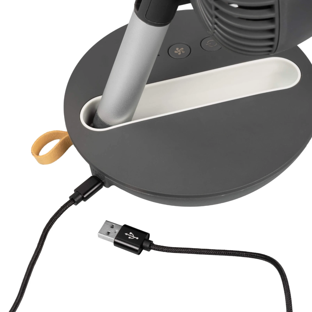 Miniatuur van Eurom draadloze oplaadbare en opvouwbare mini ventilator 4 standen 27.5cm - zwart (384642)