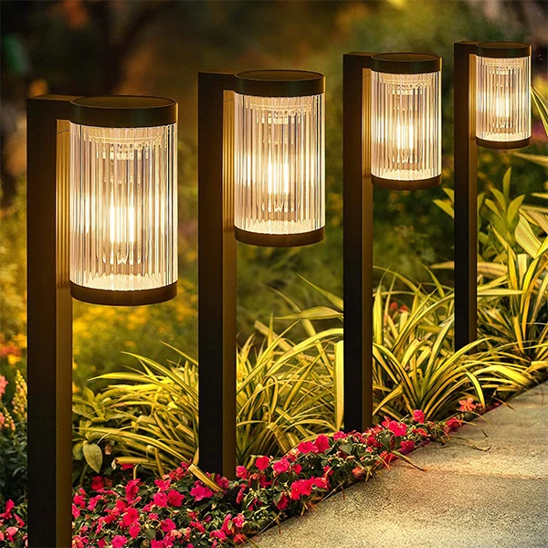 Miniatuur van INTERLight solar tuinlantaarn Ø78mm 58cm hoog 2 stuks incl. batterij (IL-SOLL)