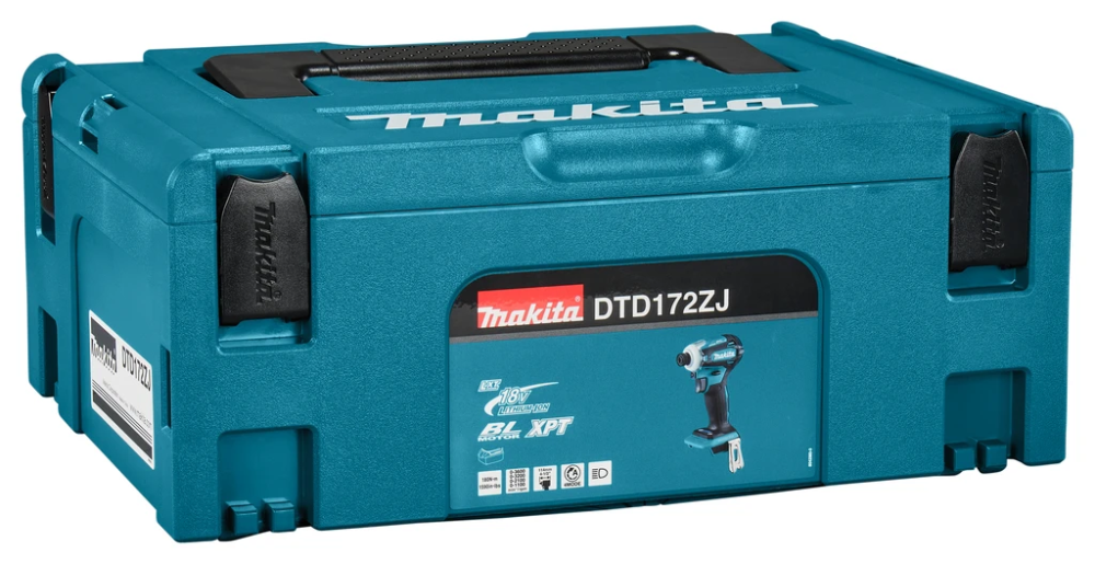 Miniatuur van Makita accu slagschroevendraaier 180Nm 18V basic body in Mbox (DTD172ZJ)
