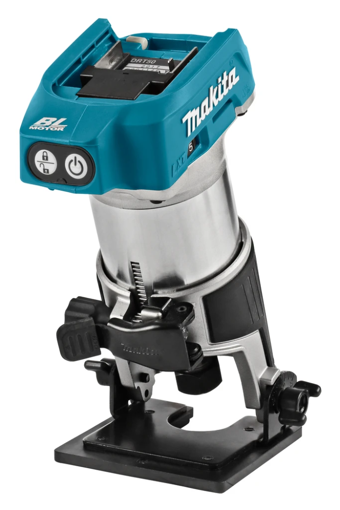 Miniatuur van Makita accu bovenfrees kantenfrees 18V basic body in Mbox (DRT50ZJX9)