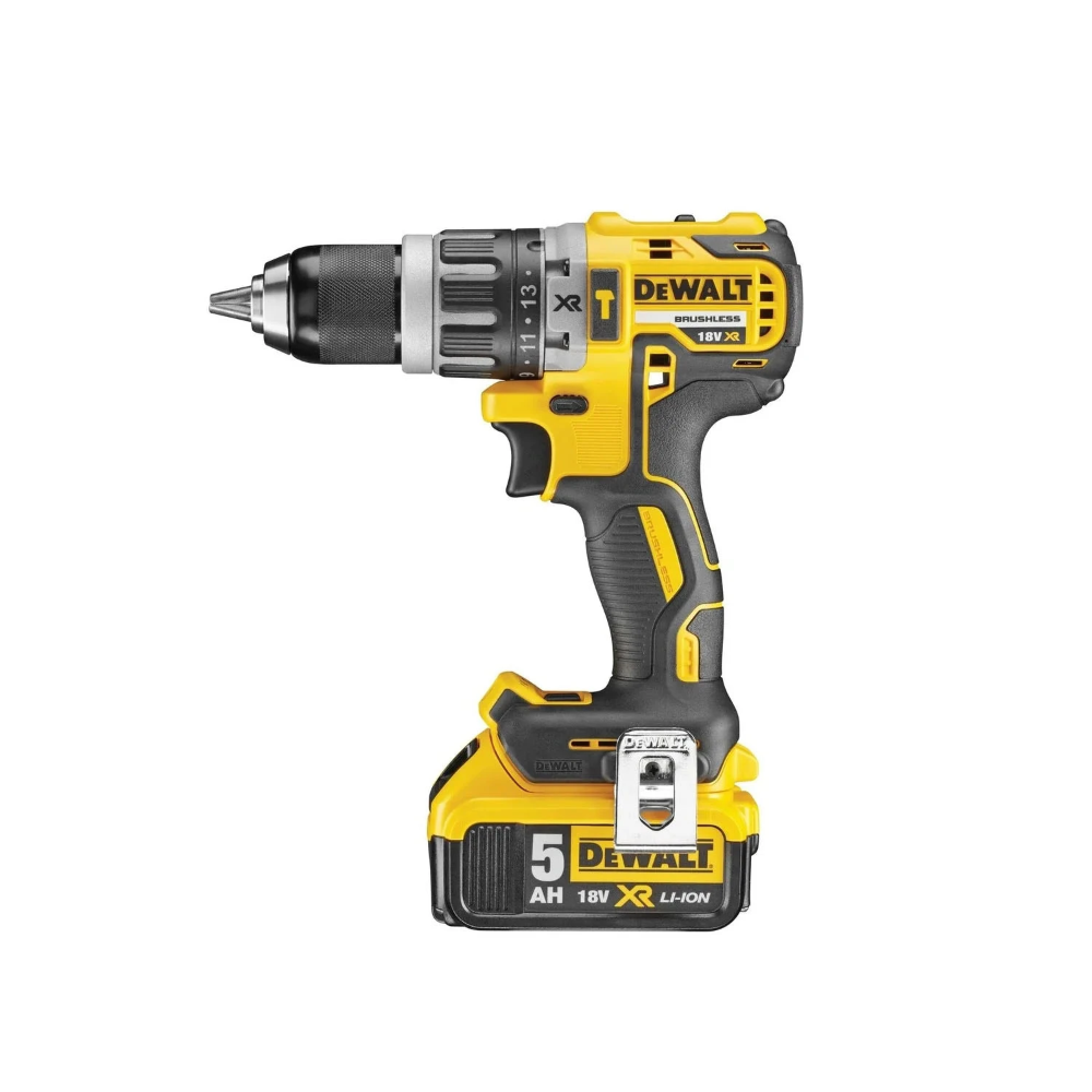 Miniatuur van DeWALT accu klop en schroefboormachine 18V XR 2x5.0Ah en multilader in TSTAK koffer (DCD796P2-QW)