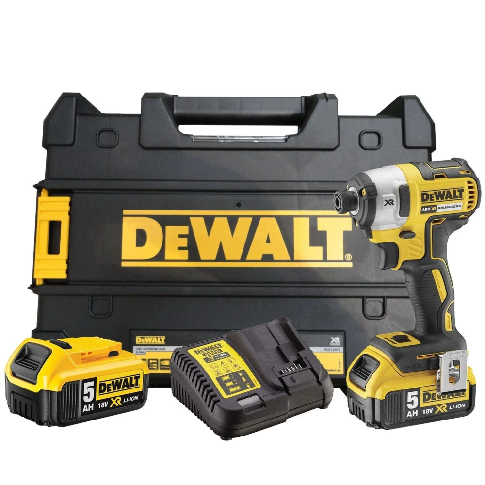 Miniatuur van DeWALT accu slagschroevendraaier 205Nm 18V XR 2x5.0Ah in TSTAK koffer (DCF887P2-QW)
