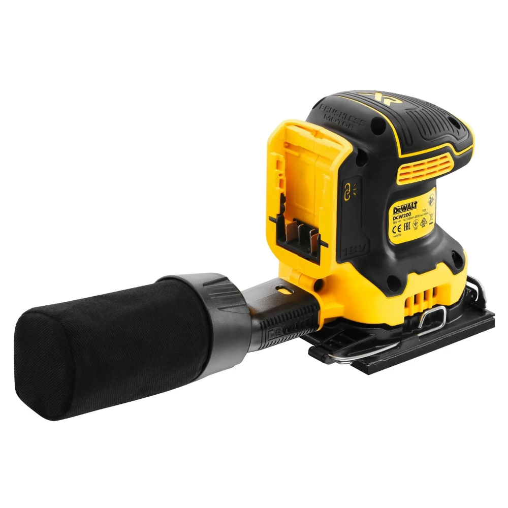 Miniatuur van DeWALT accu vlakschuurmachine 115x115mm 18V XR basic body in TSTAK koffer (DCW200NT-XJ)