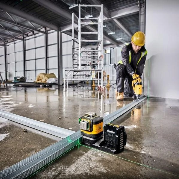 Miniatuur van DeWALT accu kruislijnlaser 12/18V groen 3x 360° met 2,0Ah accu en lader in TSTAK koffer (DCE089D1G18-QW)