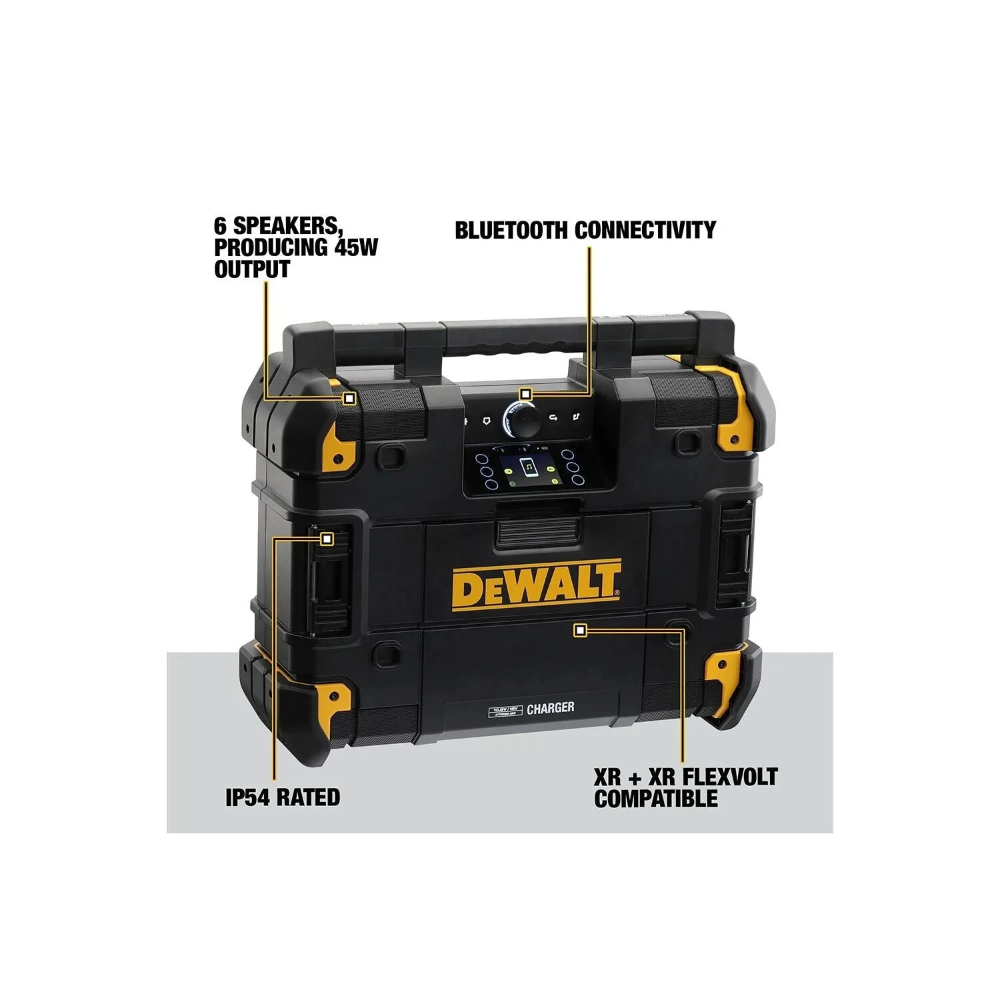 Miniatuur van DeWALT DAB+ FM bluetooth bouwradio 18V XR TSTAK (DWST1-81078-QW)