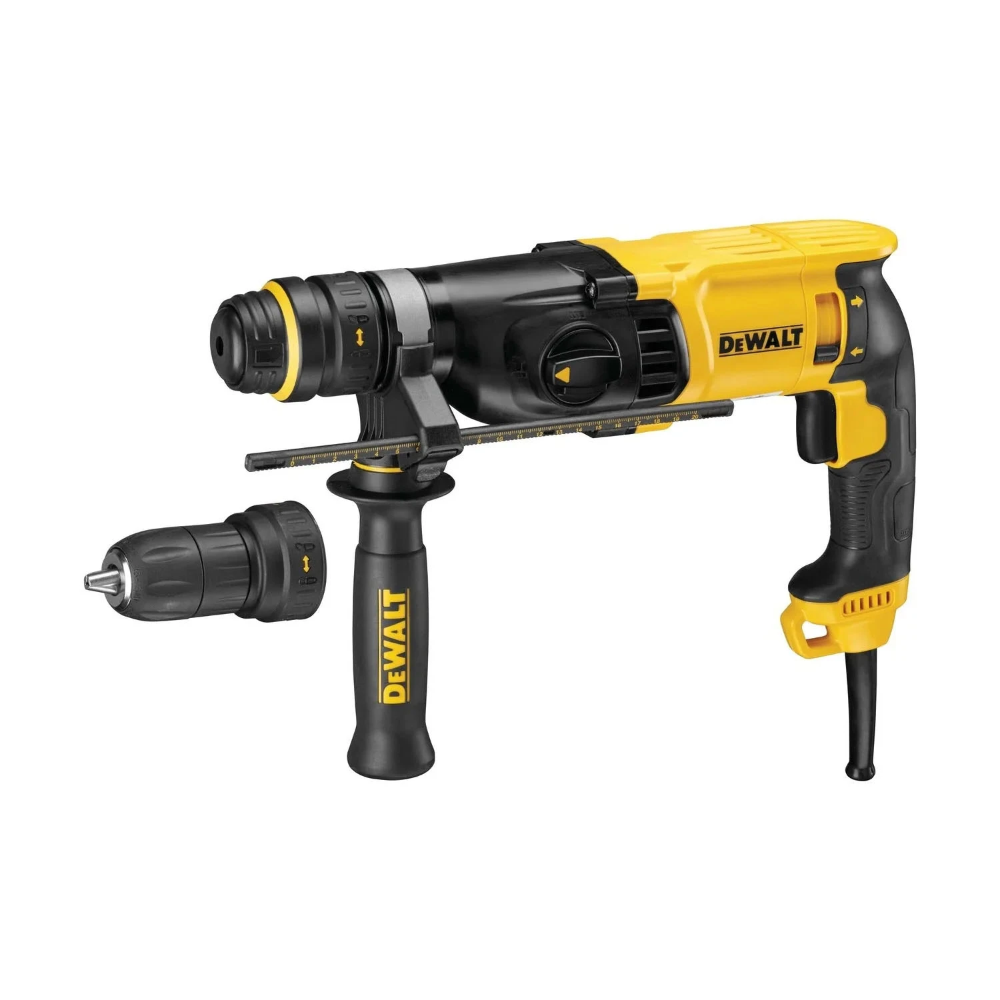 Miniatuur van DeWALT combihamer SDS-plus met snelwisselboorkop 2,8J 230V met boor en beitelset in TSTAK koffer (D25134KP-QS)