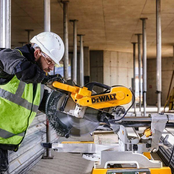 Miniatuur van DeWALT telescopische afkortzaag met XPS 305mm 1675W 230V dubbel verstek en kantelbaar (DWS780-QS)