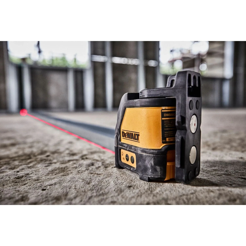 Miniatuur van DeWALT kruislijnlaser 2 stralen rood 15 meter AA met beugel (DW088K-XJ)