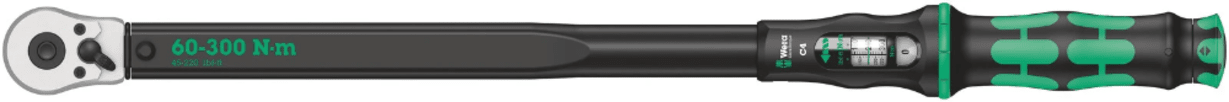 Miniatuur van Wera draaimomentsleutel click-torque C4 met omschakelratel instelbaar 1/2" 60-300Nm (05075623001)