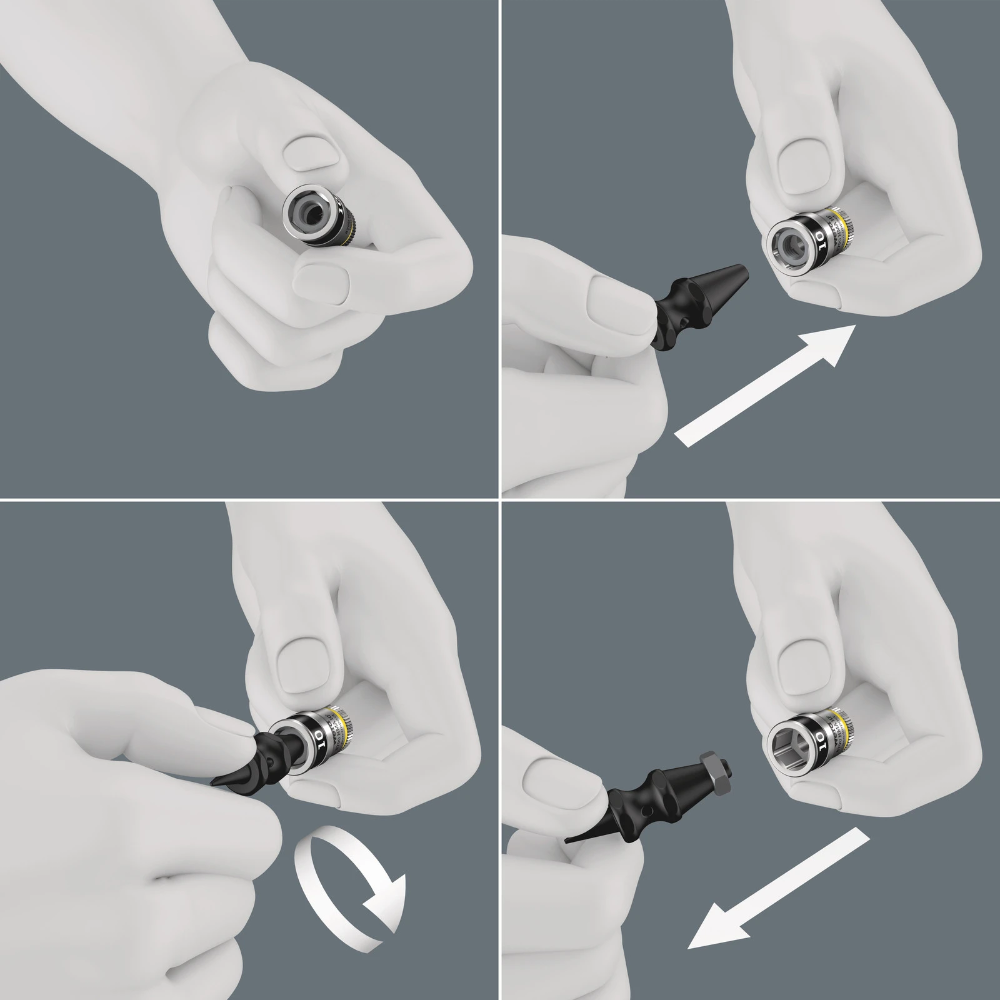 Miniatuur van Wera dopsleutelset metrisch 8100 SB HF 1 zyklop metalen-ratelset 3/8" met vasthoudfunctie - 13‑delig (05003785001)