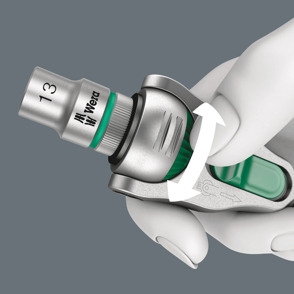 Miniatuur van Wera dopsleutelset inch 8100 SA 9 zyklop speed-ratelset 1/4" - 28-delig (05004019001)